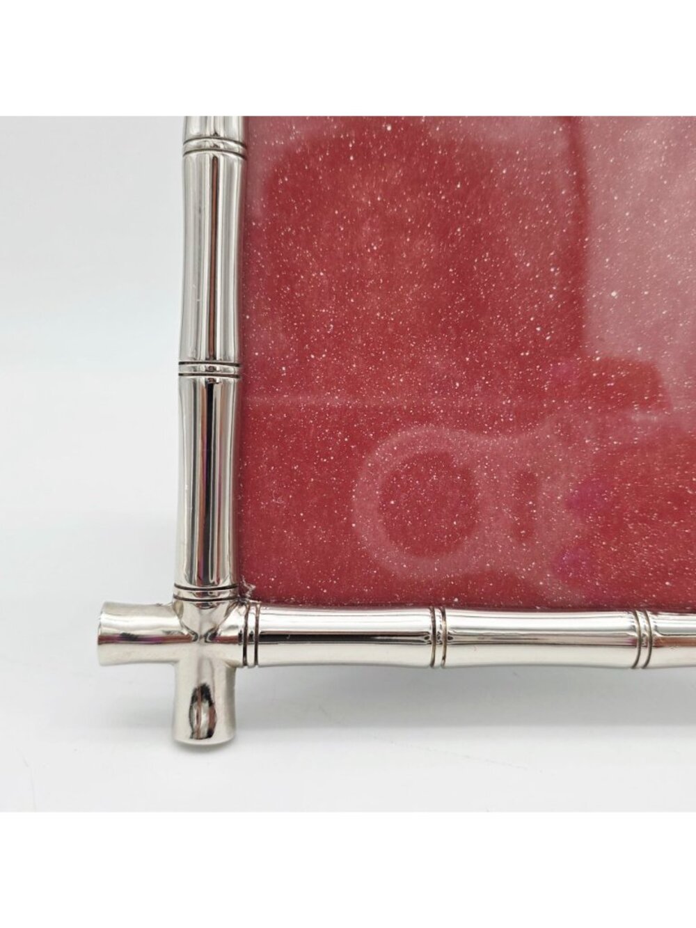 Pottery Barn Bamboo-Style Silver Metal Picture Frame Tabletop Display 5x6 - Picture 5 of 10